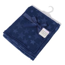 FBP230-N: Navy Star Embossed Mink Wrap